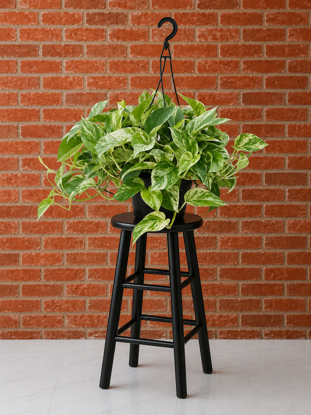 Marble Queen Pothos (Epipremnum aureum 'Marble Queen') | 4" Pots to 10-Foot Vines