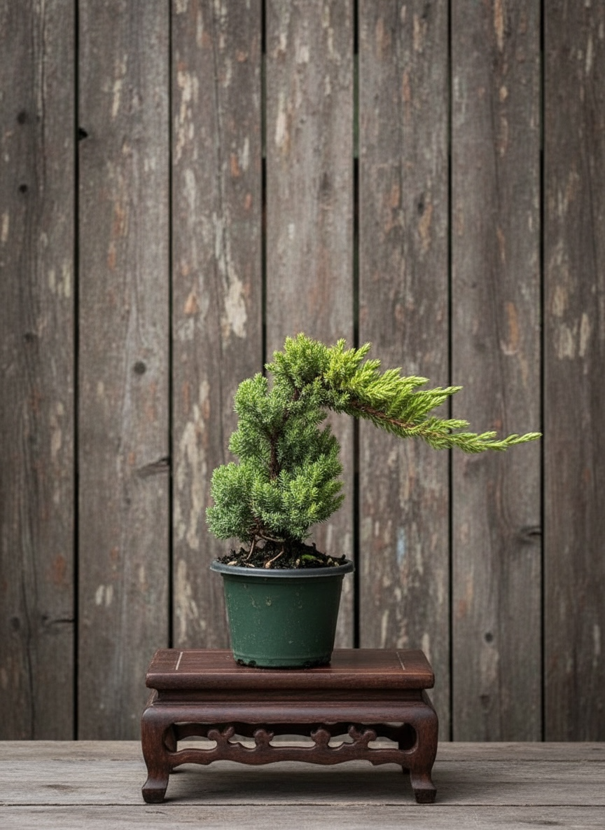 Juniper Nana Pre-Bonsai Tree (Juniperus procumbens 'Nana') in 4" Pot from L&J Nursery.